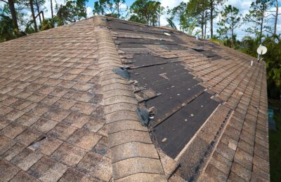 damaged house roof